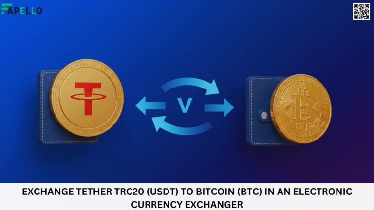 Exchange Tether TRC20 (USDT) to Bitcoin (BTC) in an electronic currency exchanger