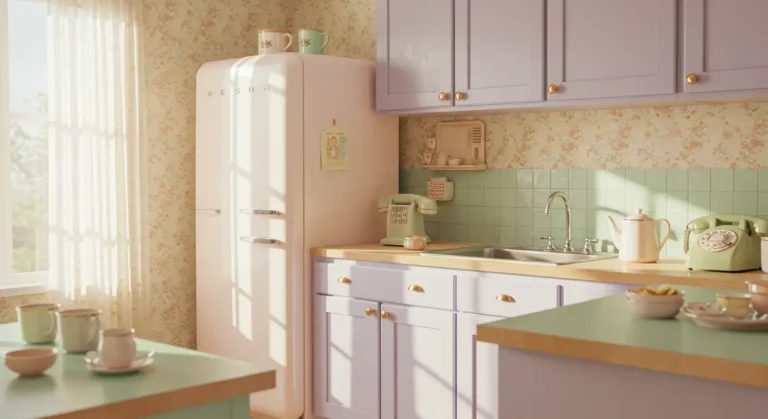 Why Vintage Pastel Kitchens Are Having a Revival