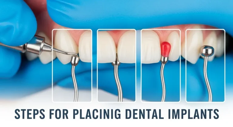 STEPS FOR PLACING DENTAL IMPLANTS